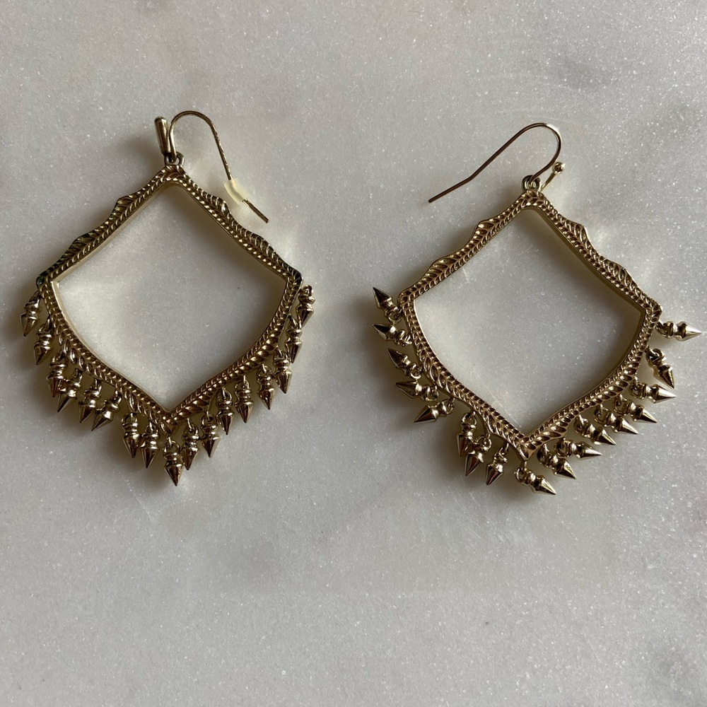 Kendra Scott Gold Lacey Drop Earrings